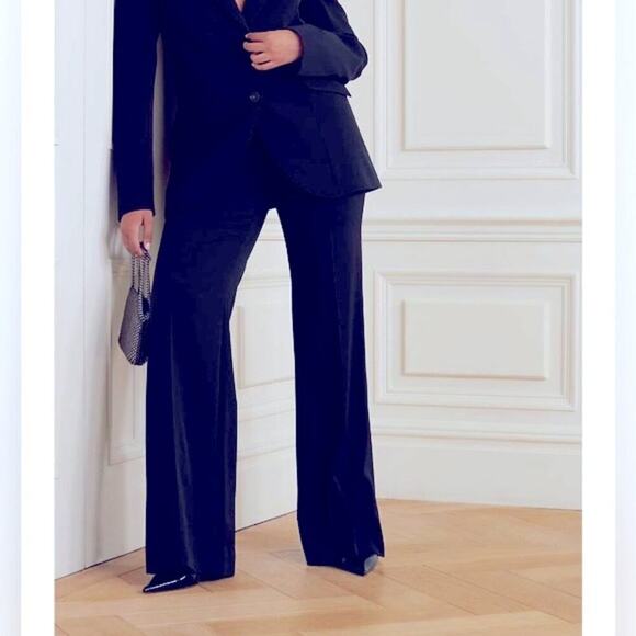 NWOT * STELLA MCCARTNEY Wool-Twill Wide-Leg Pants - $950. - Picture 1 of 11